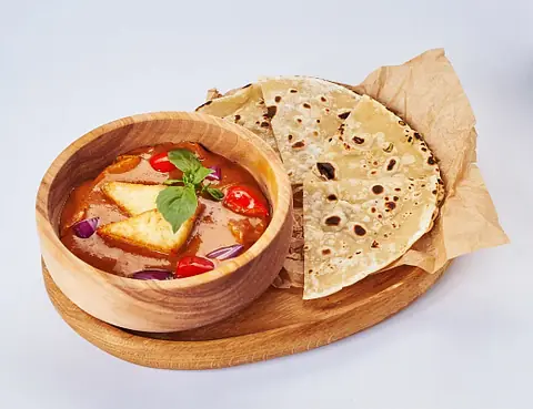 Кадай-панир с рисом и овощами OmNomNom
